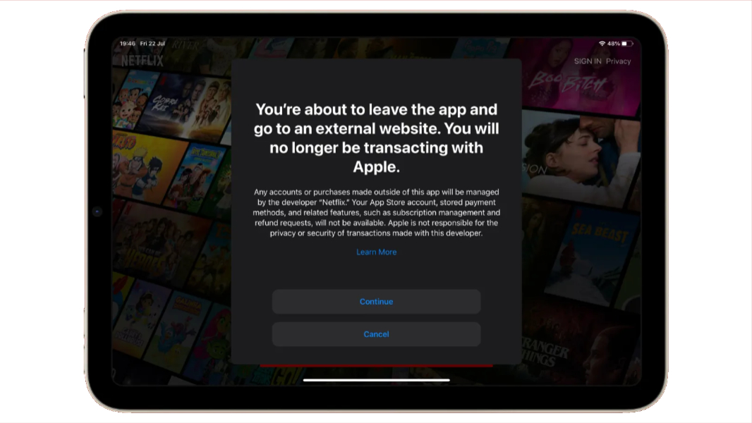 Netflix Implements Apple Concession in its Mobile Apps