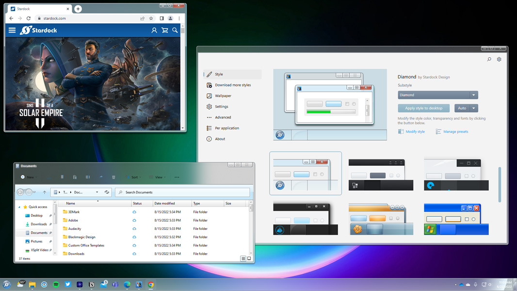 Starberth Brings WindowBlinds to Windows 11
